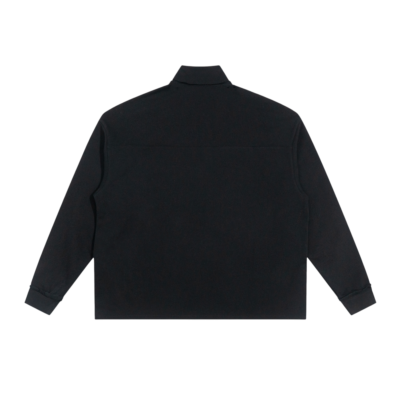 Half-Zip Rolled Edge