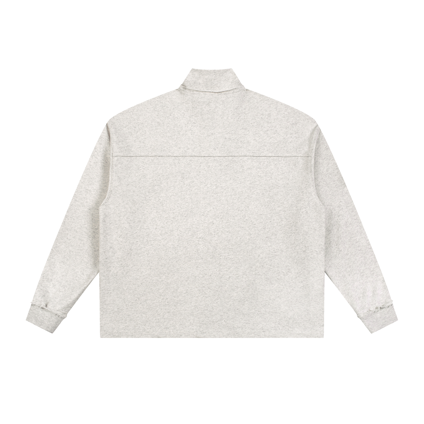 Half-Zip Rolled Edge