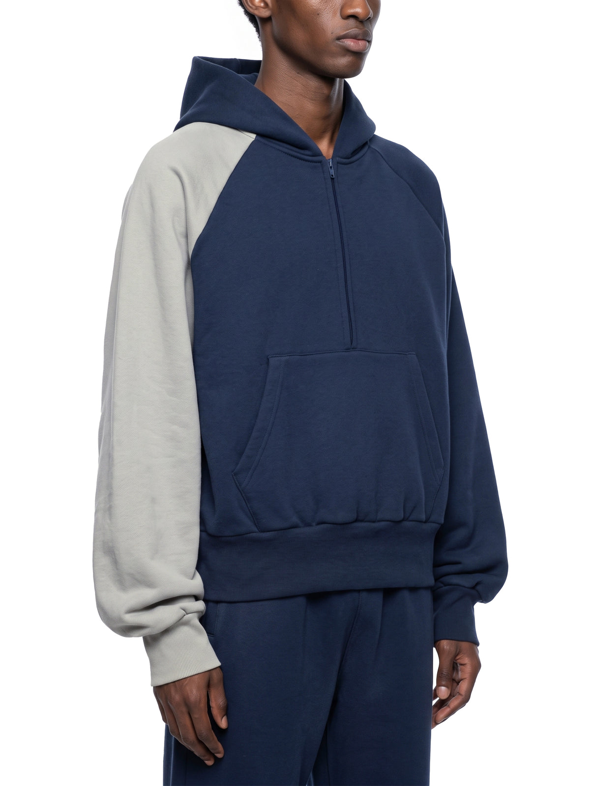 Color-Block Fleece Hoodie