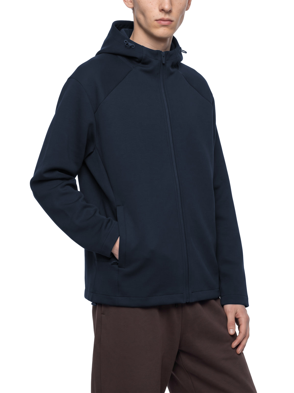 Paneled Full Zip Hoodie