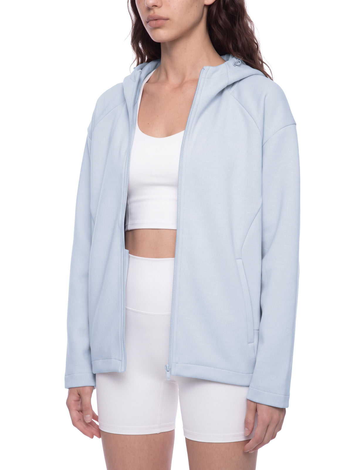 Paneled Full Zip Hoodie