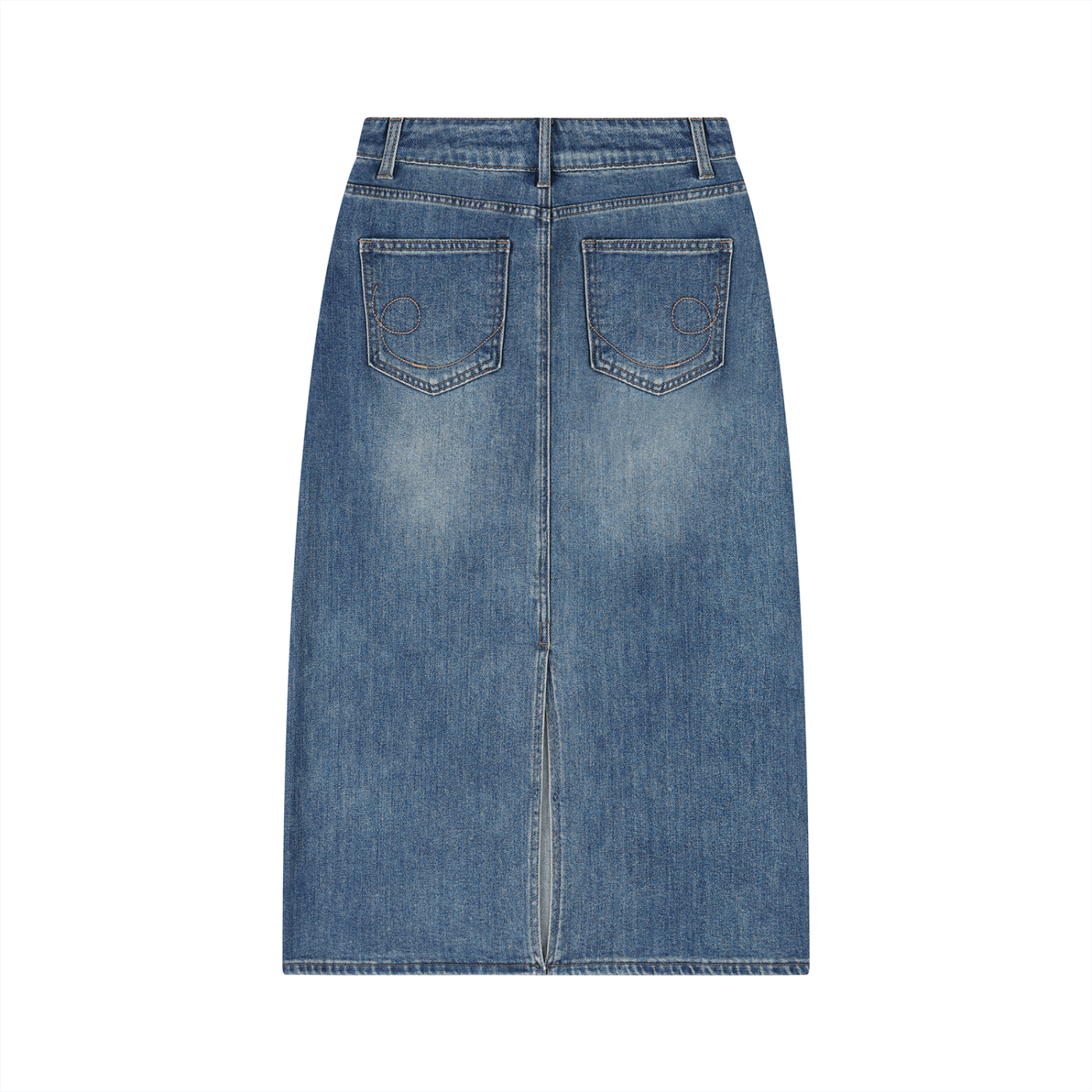 Vintage Wash Denim Skirt