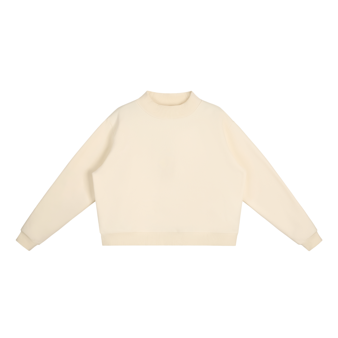 Mock-Neck Crew Sweatshirt