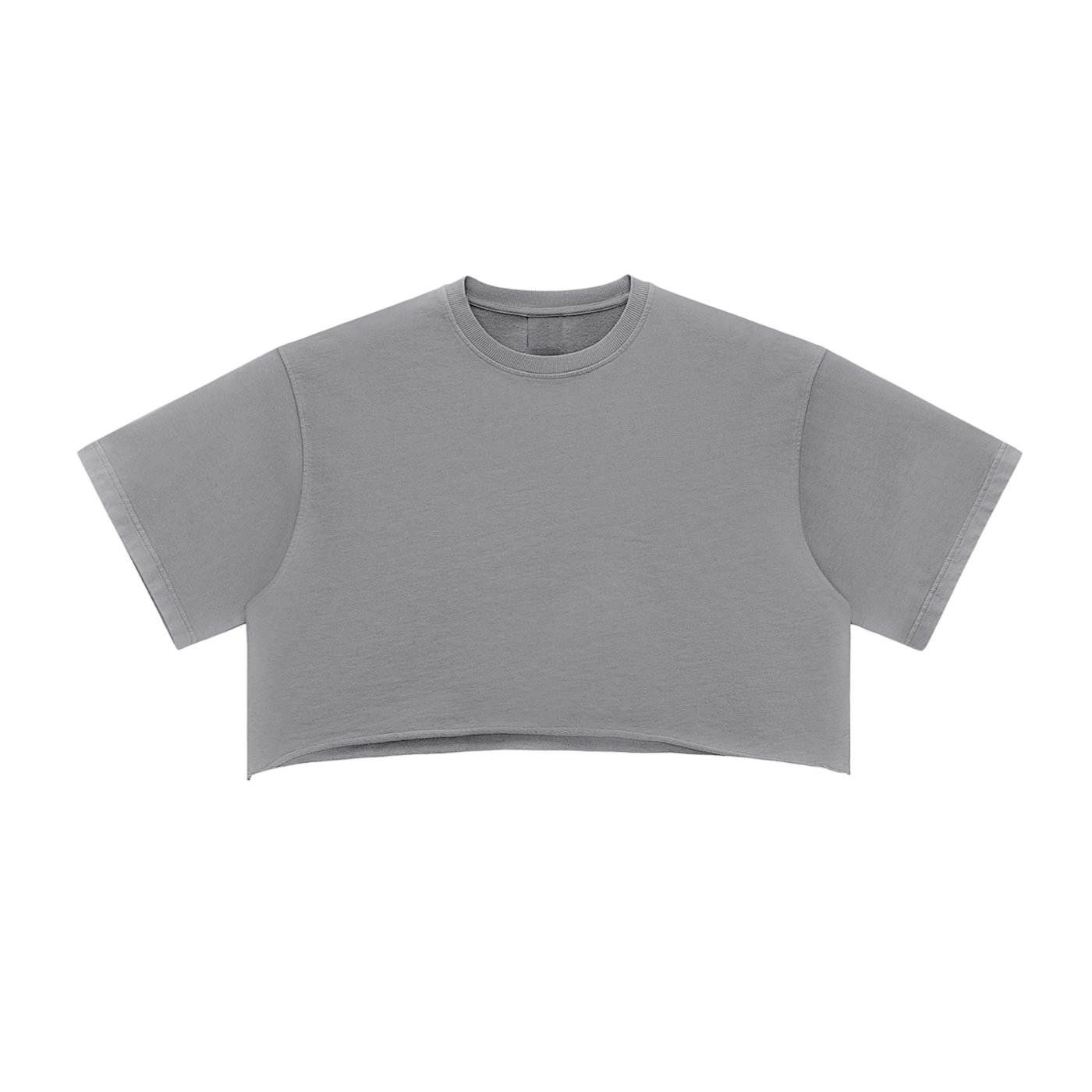 Snow Washed Raw Edge Crop Top