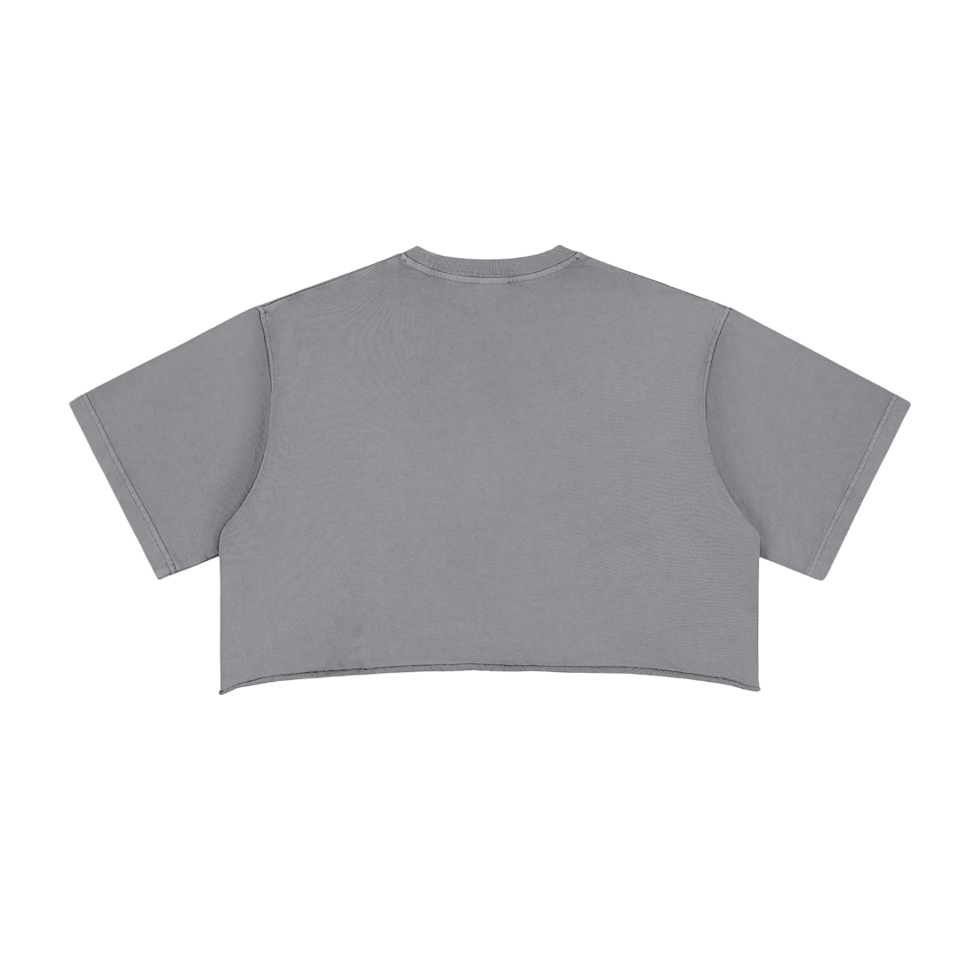 Snow Washed Raw Edge Crop Top