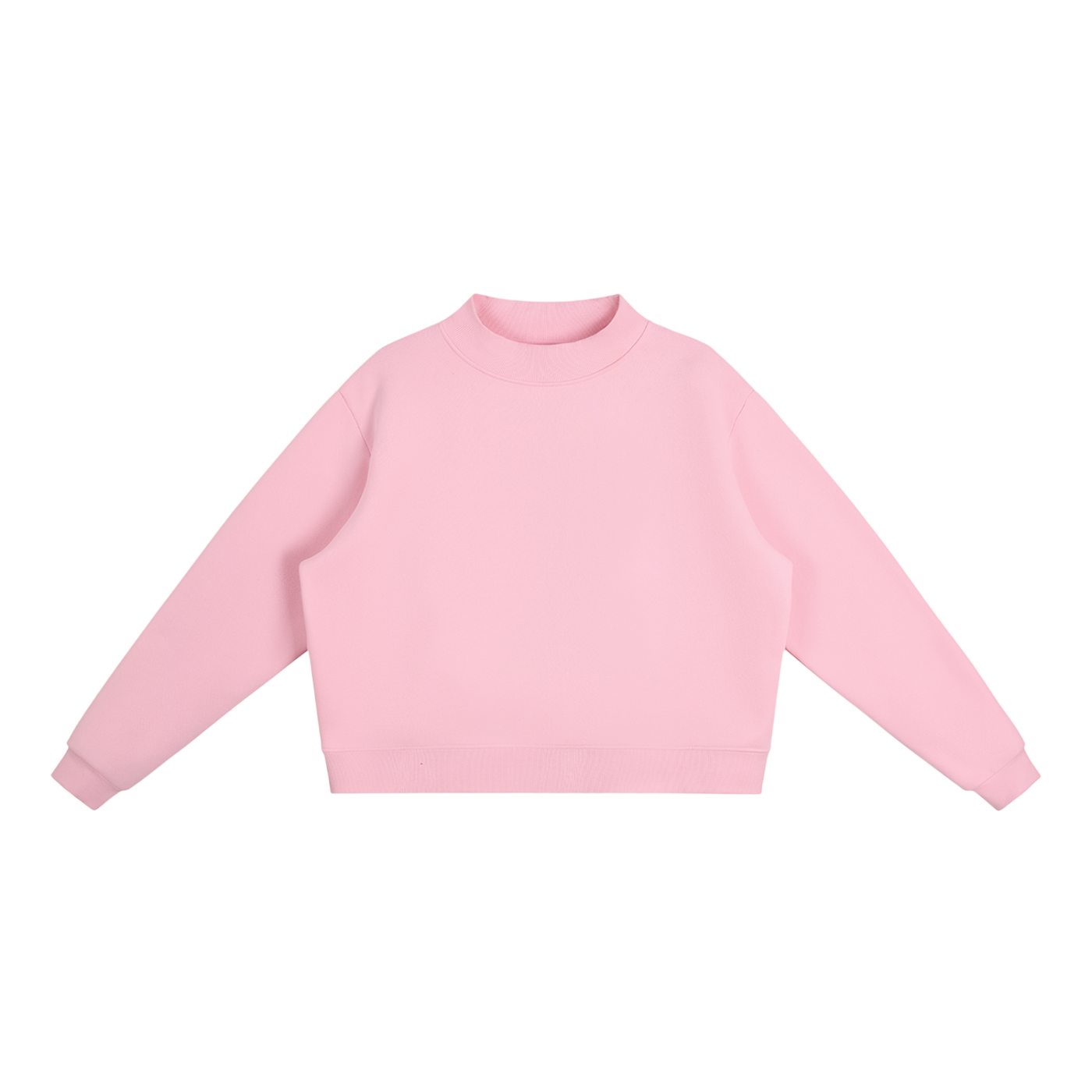 Mock-Neck Crew Sweatshirt