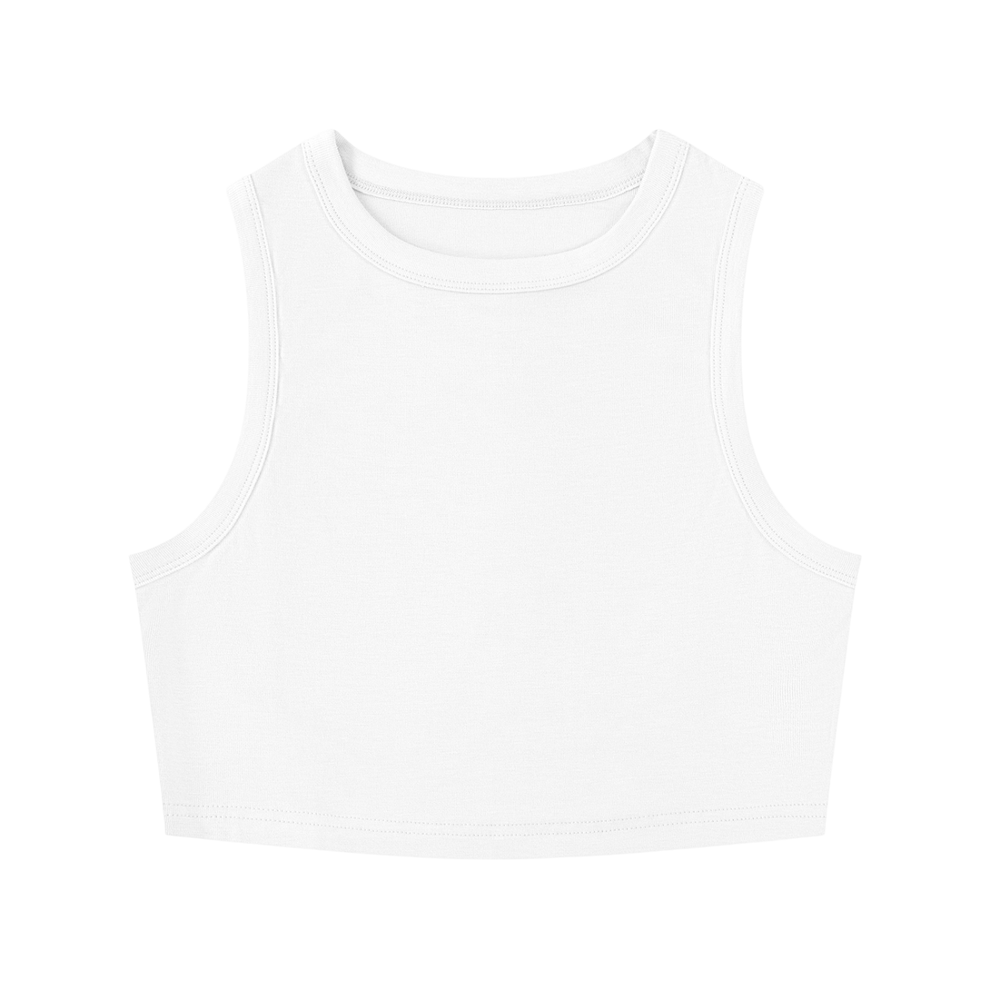 Tight Crewneck Crop Tank Top