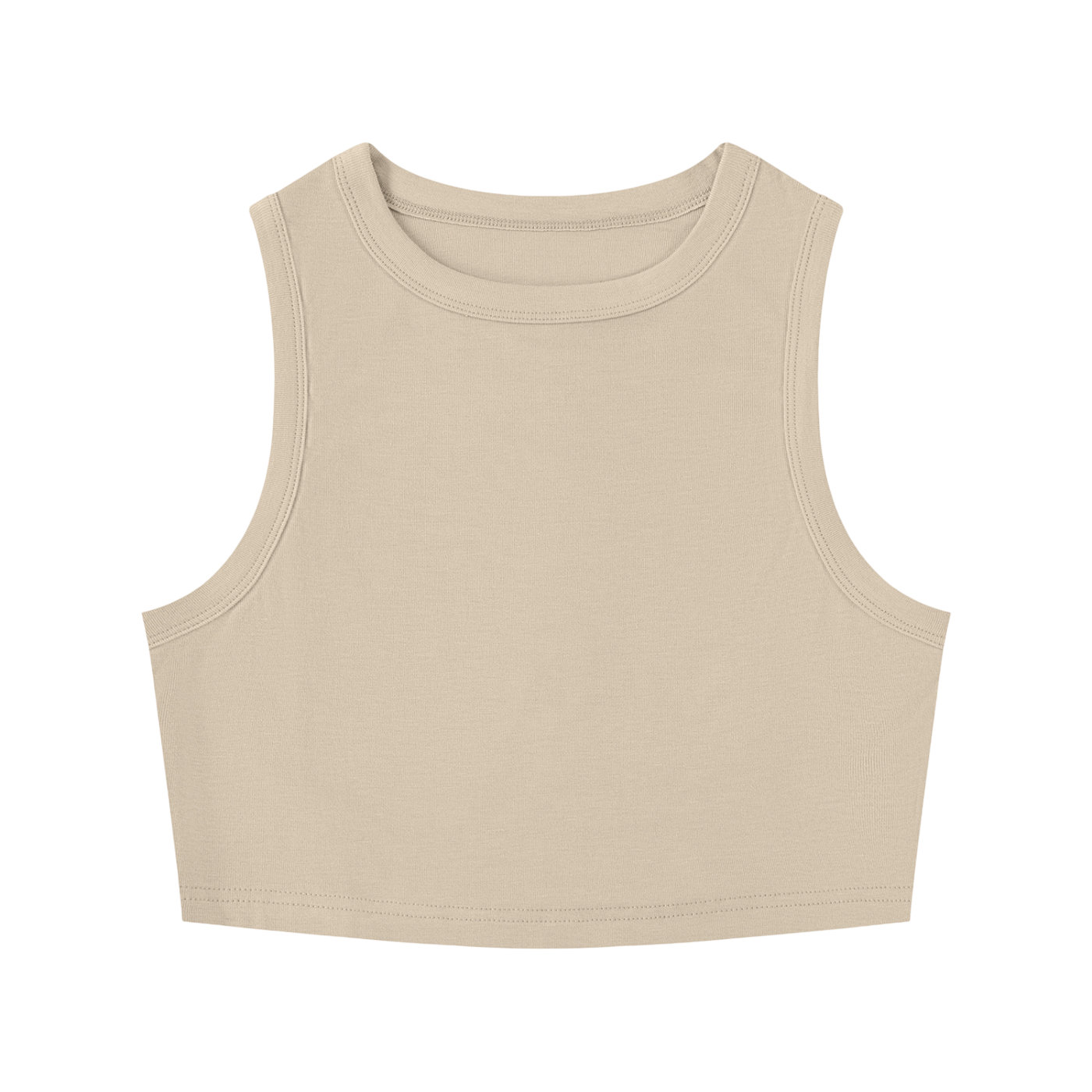 Tight Crewneck Crop Tank Top
