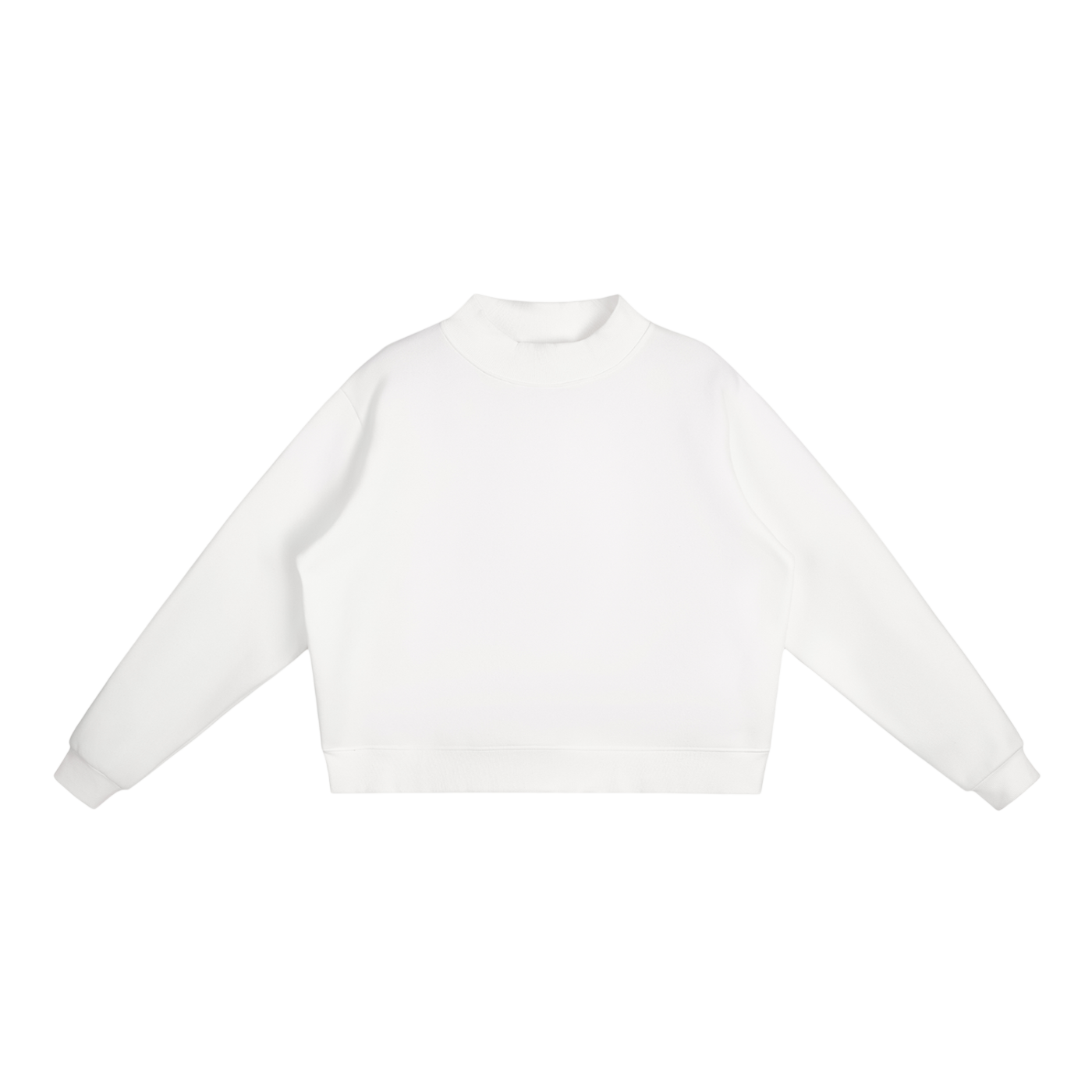 Mock-Neck Crew Sweatshirt