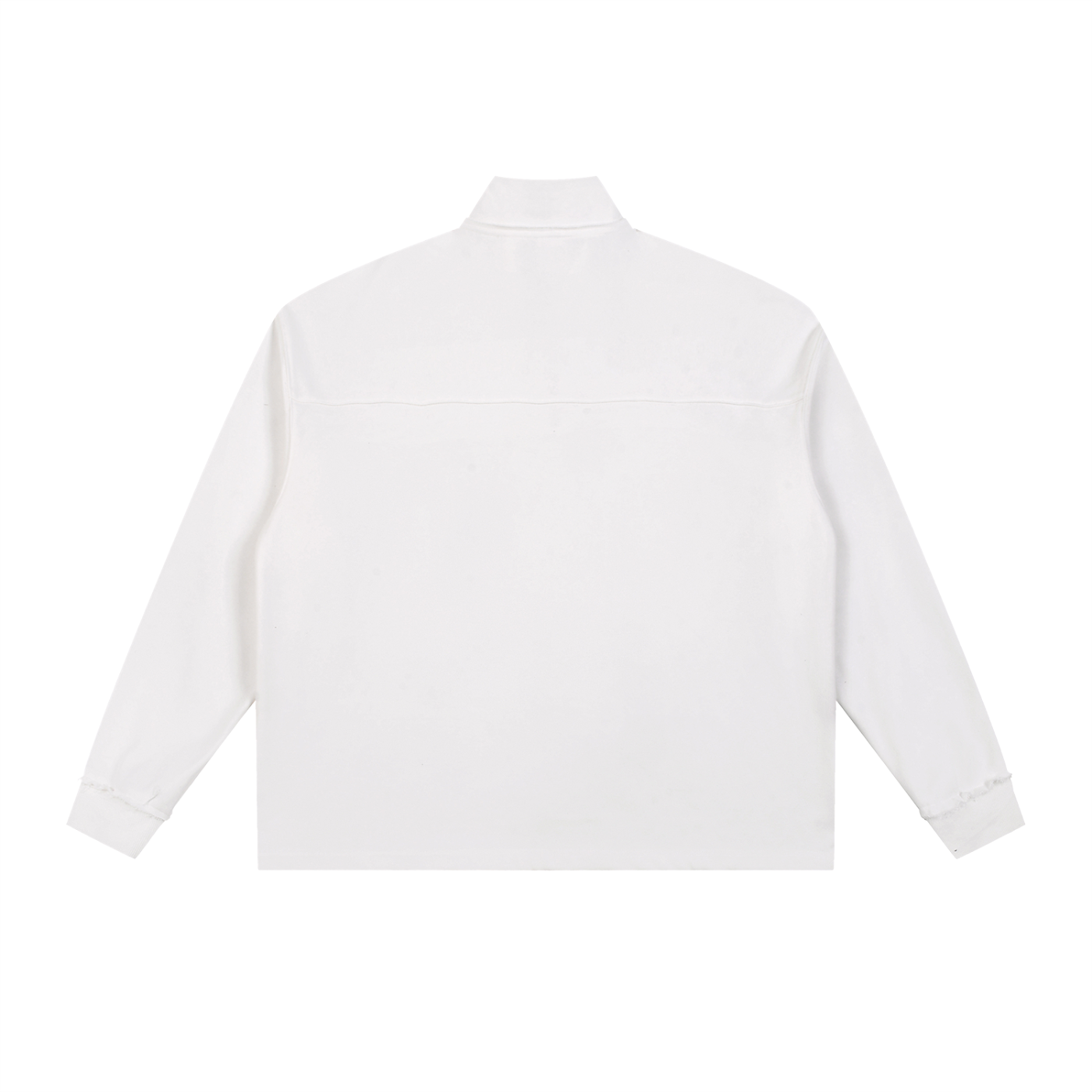 Half-Zip Rolled Edge
