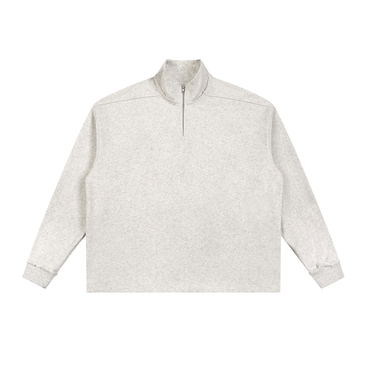 Half-Zip Rolled Edge