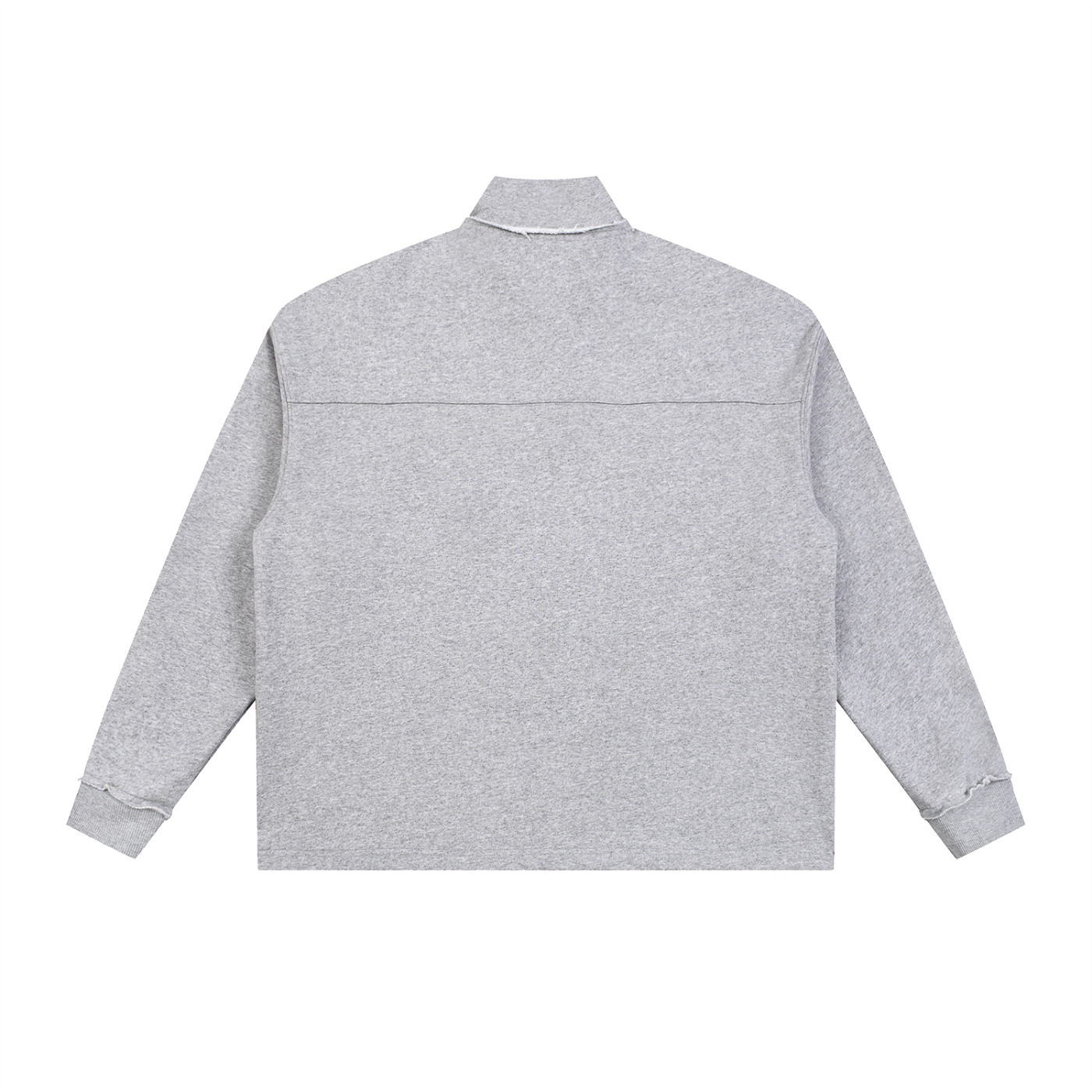 Half-Zip Rolled Edge