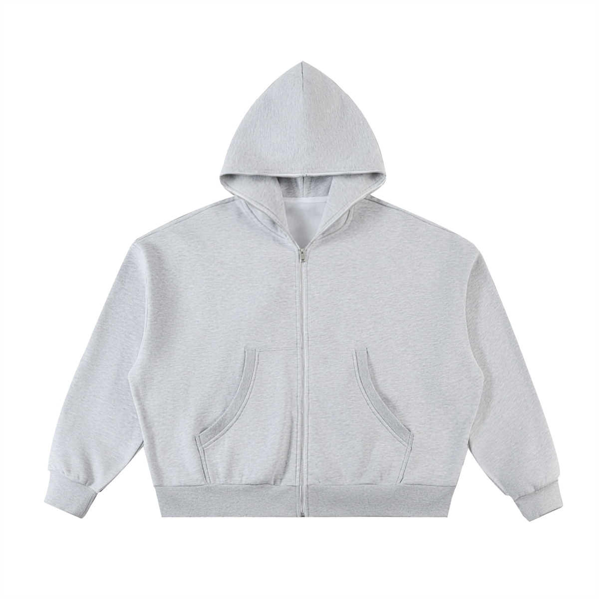 Fleeced Full-Zip Boxy