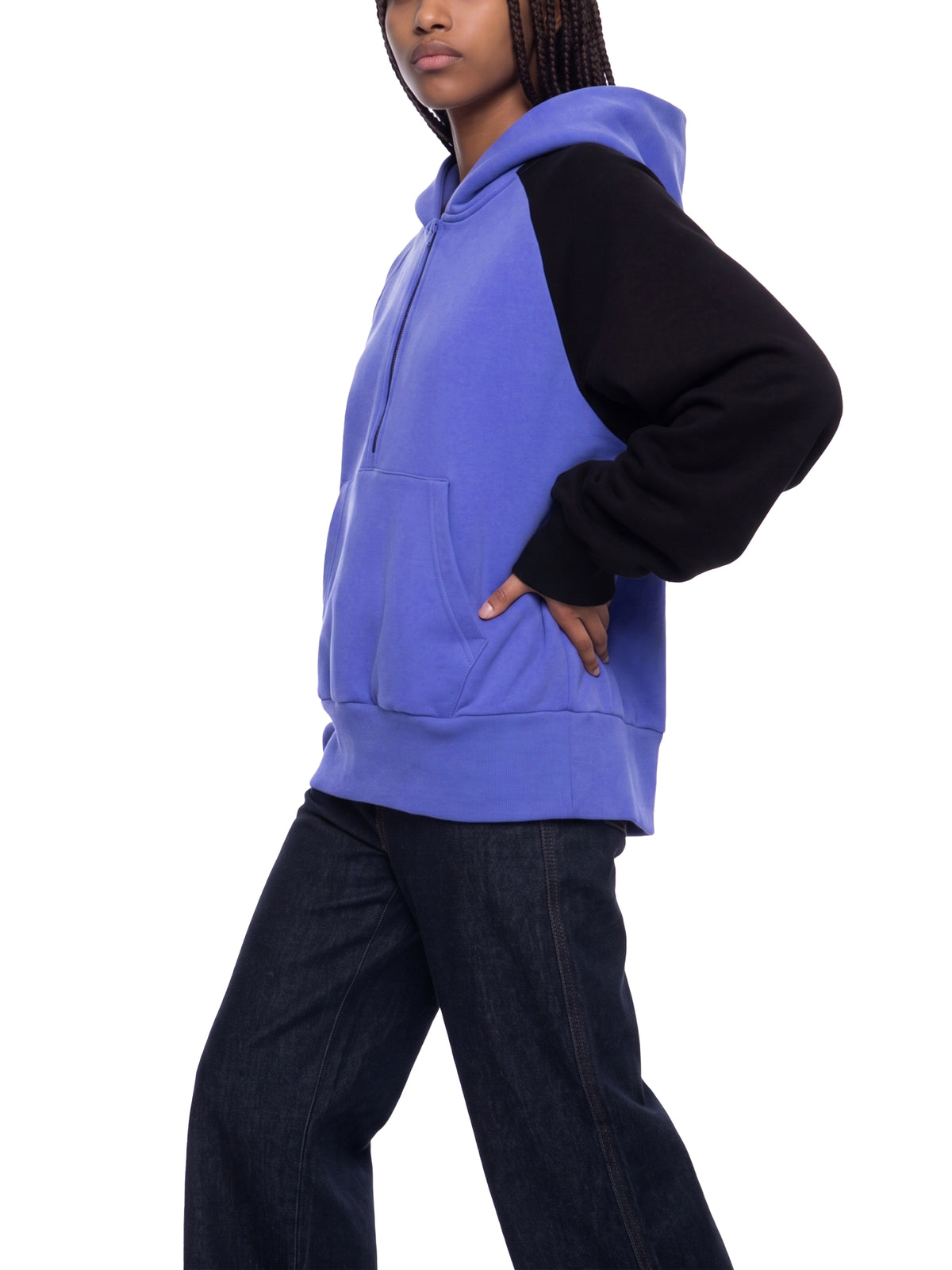 Color-Block Fleece Hoodie