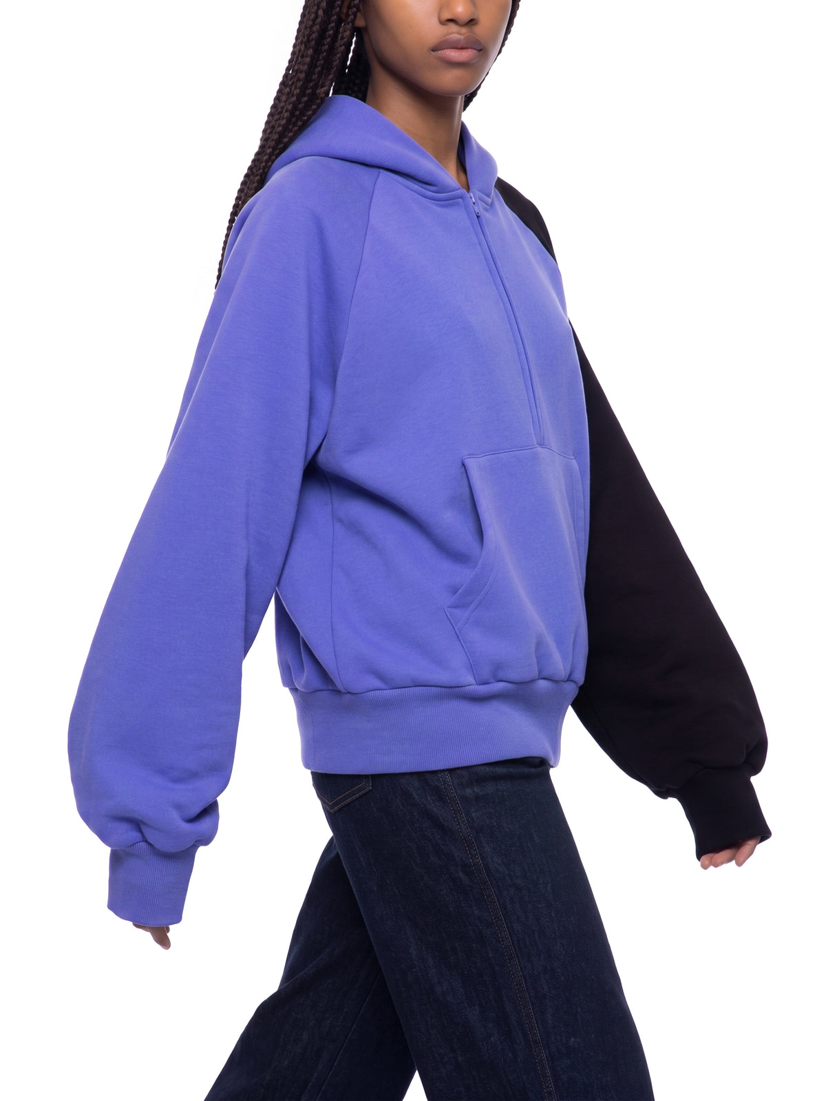 Color-Block Fleece Hoodie