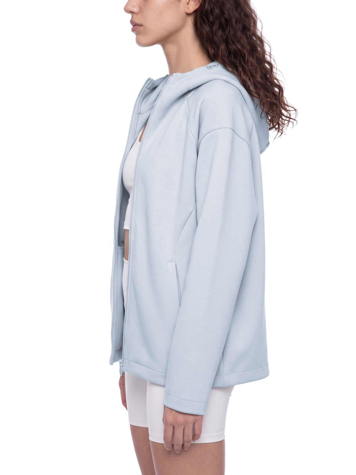 Paneled Full Zip Hoodie