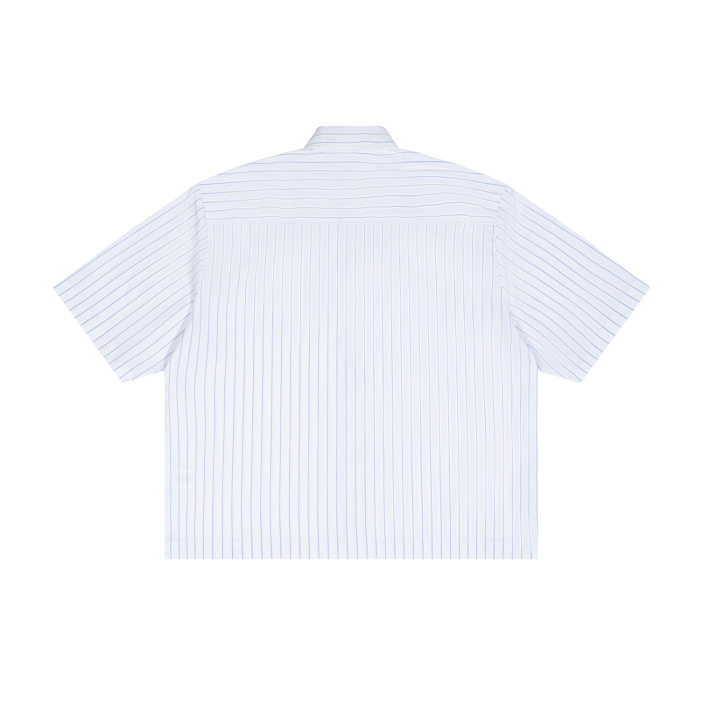 Striped Boxy Button-Up Shirt