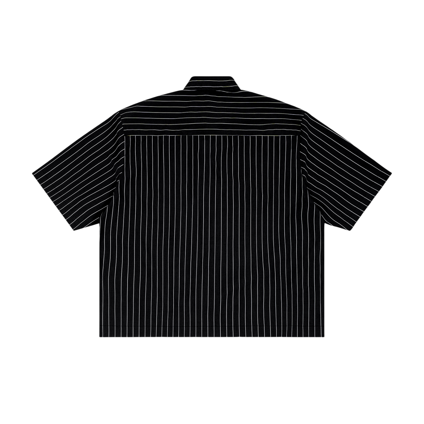 Striped Boxy Button-Up Shirt