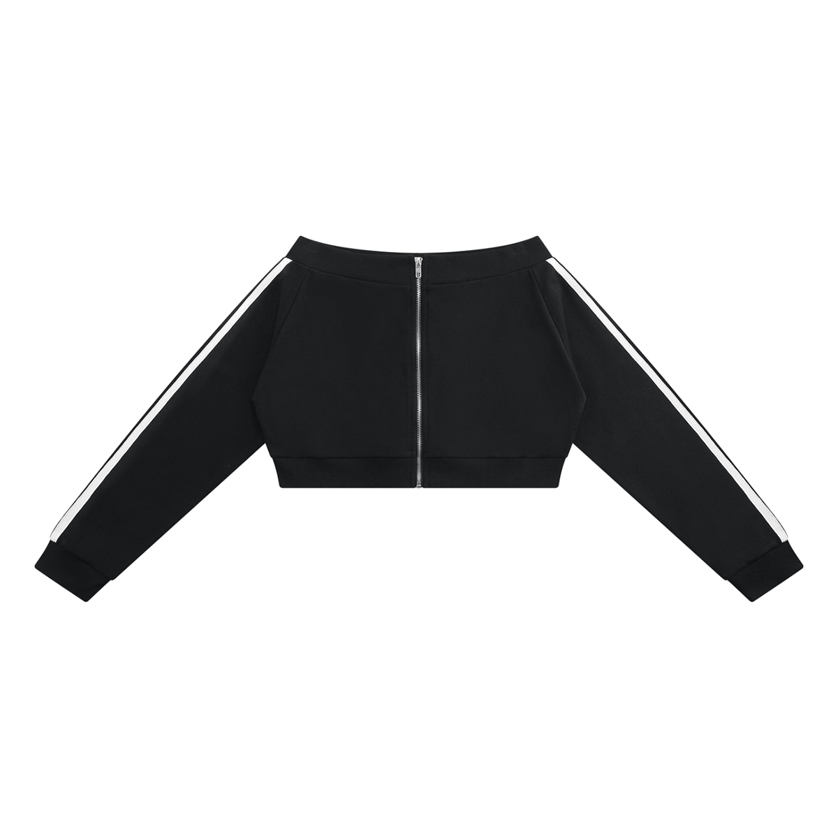 Off-Shoulder Full Zip Hoodie