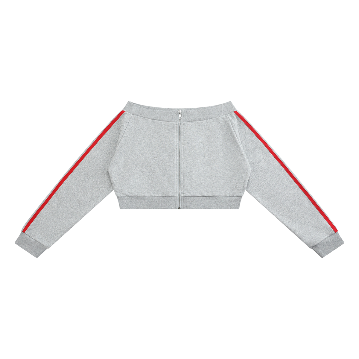 Off-Shoulder Full Zip Hoodie