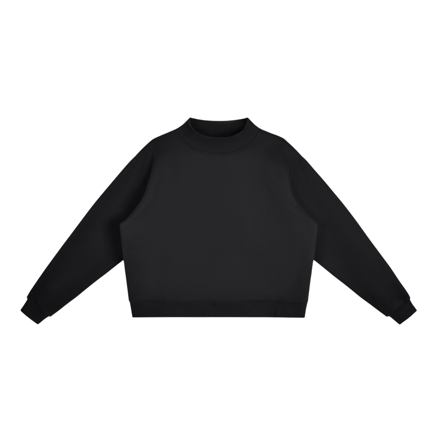 Mock-Neck Crew Sweatshirt