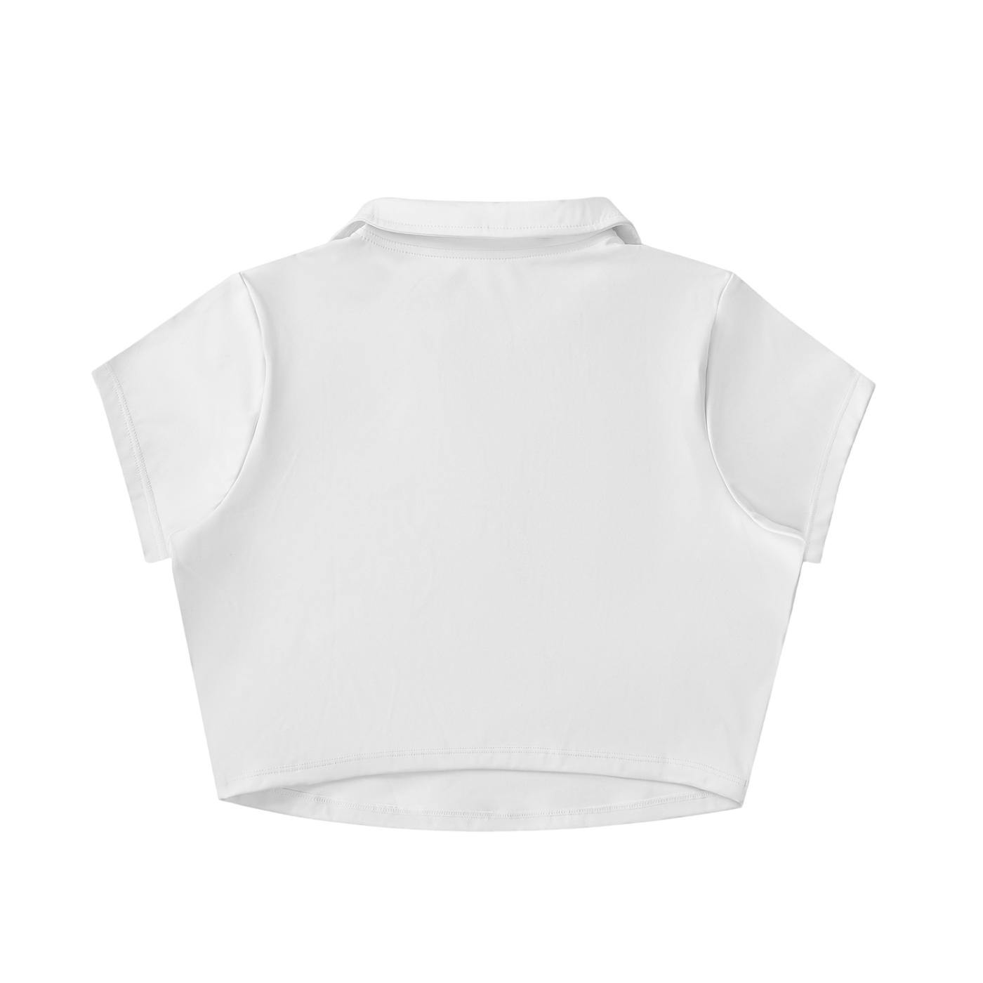 V-Neck Lapel Crop Top