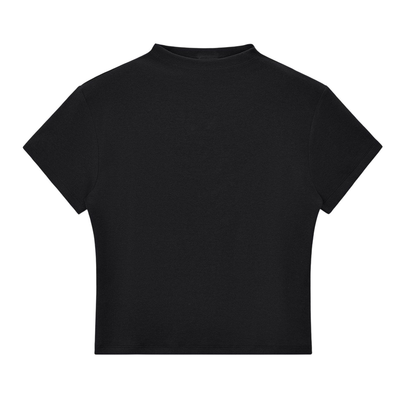 Slim Fit Mock Neck T-Shirt