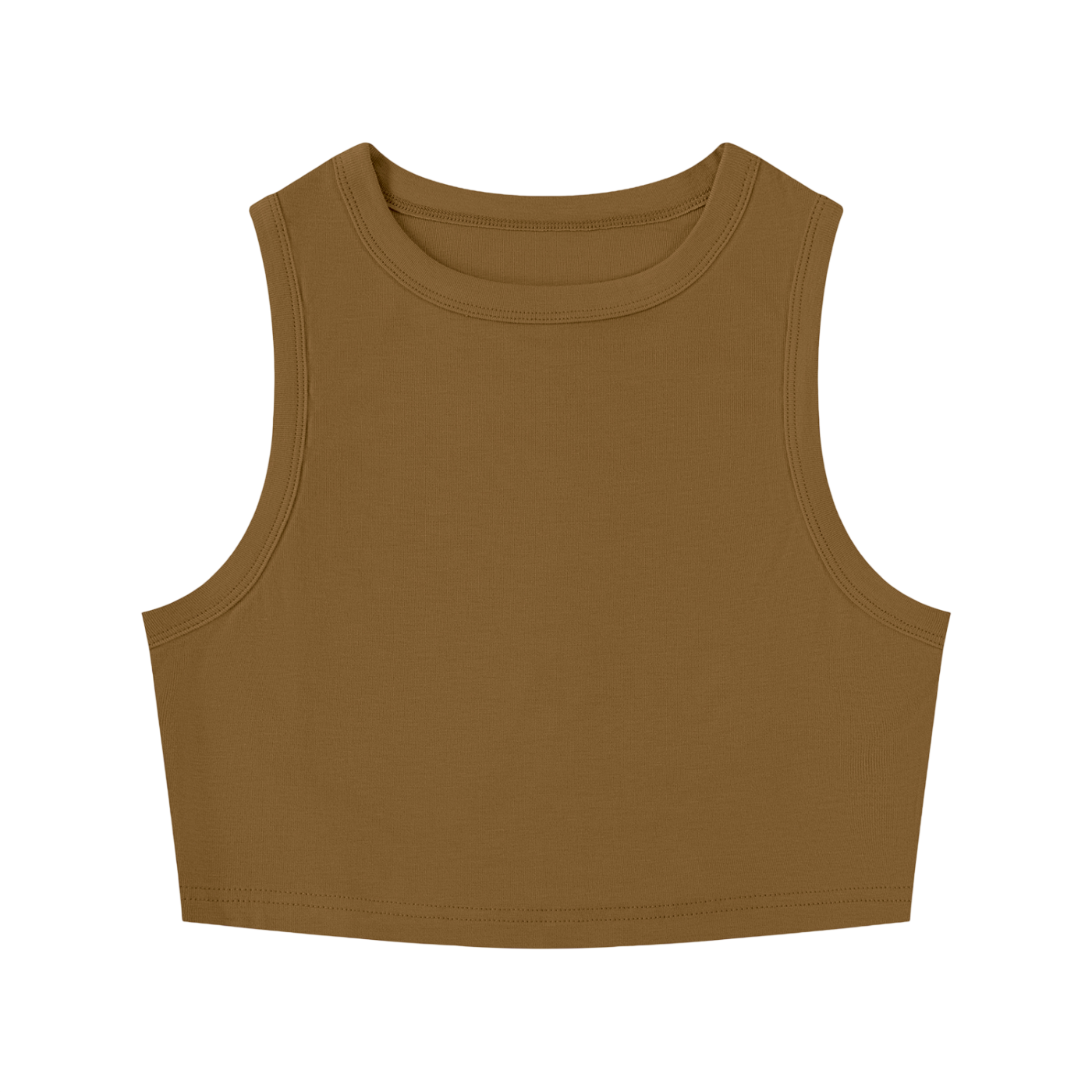 Tight Crewneck Crop Tank Top